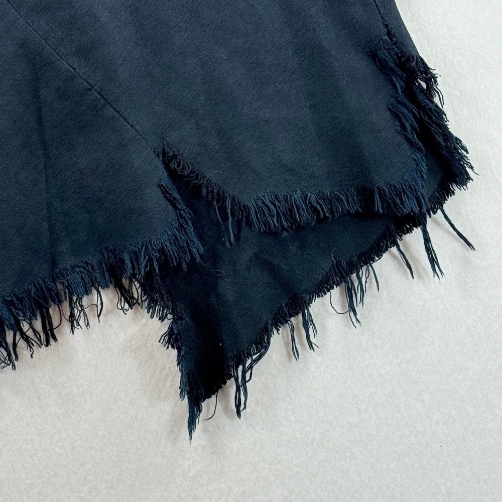Magic of the Moon‎ Dress Womens Medium Blue Torn Raw Hem Lagenlook Artisan Artsy - Picture 3 of 12